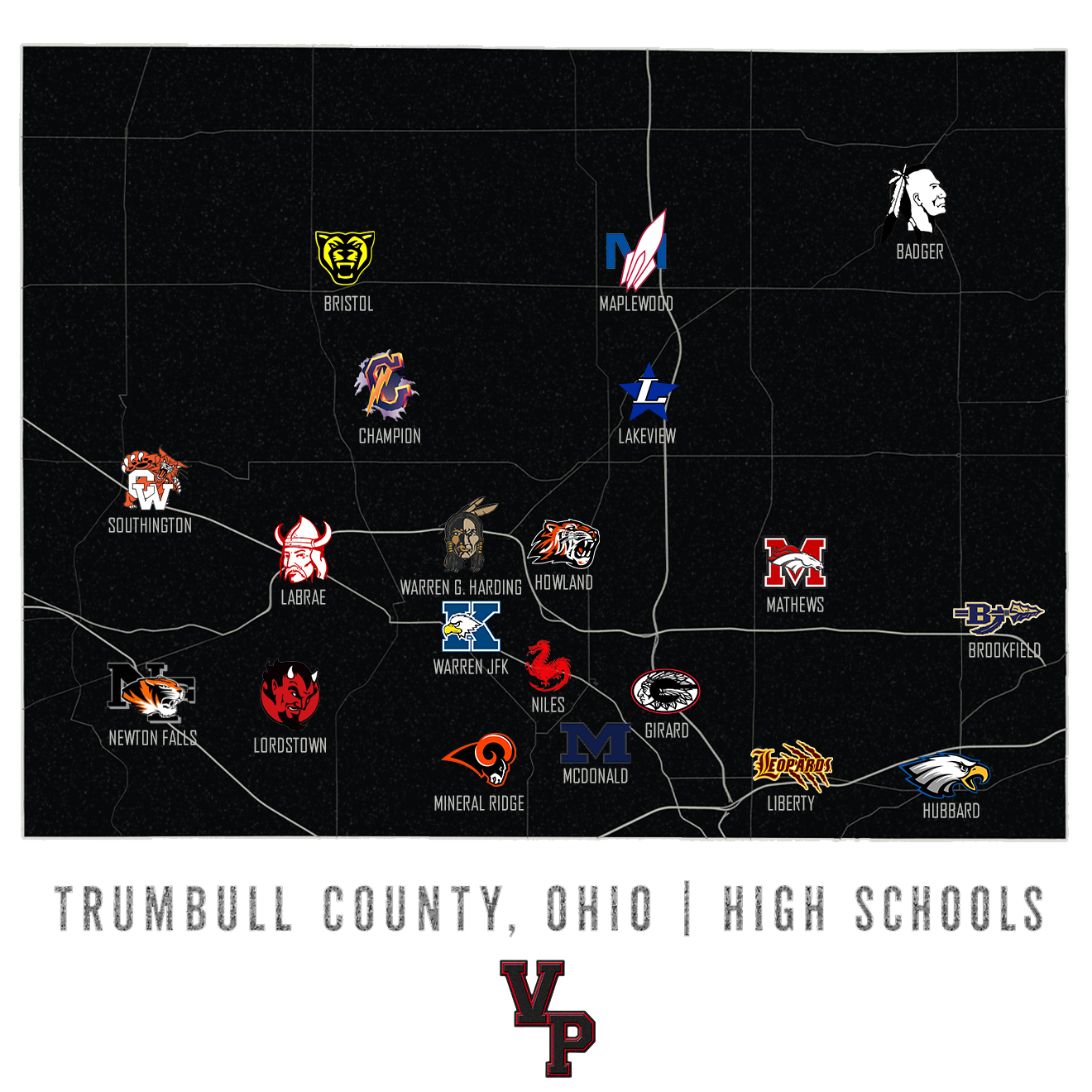 The Vantage Point "Trumbull County High Schools" Exclusive T Shirt