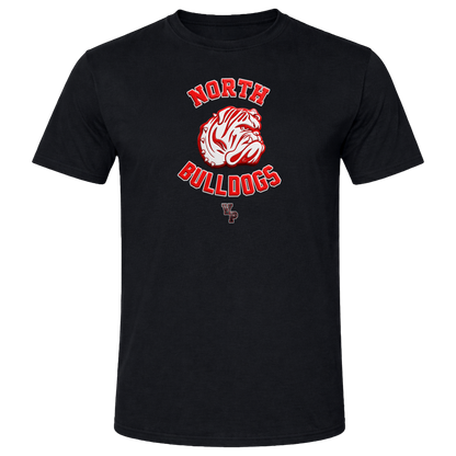 The Vantage Point "Throwback Youngstown North Bulldogs Embossed Red Logo" Exclusive T Shirt