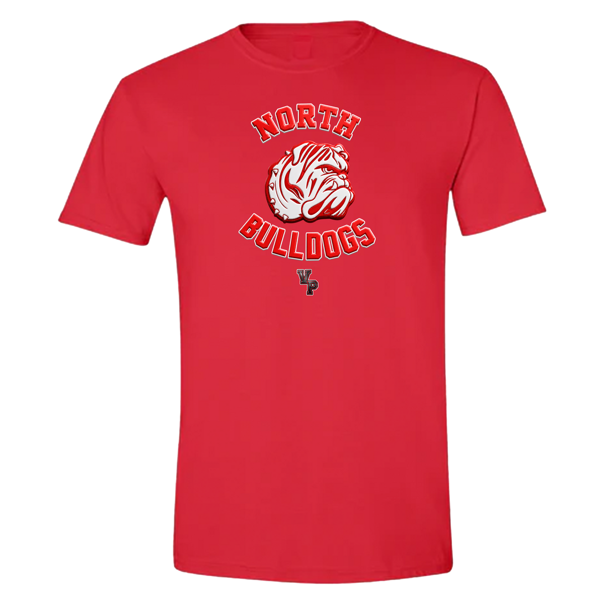 The Vantage Point "Throwback Youngstown North Bulldogs Embossed Red Logo" Exclusive T Shirt