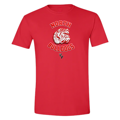The Vantage Point "Throwback Youngstown North Bulldogs Embossed Red Logo" Exclusive T Shirt